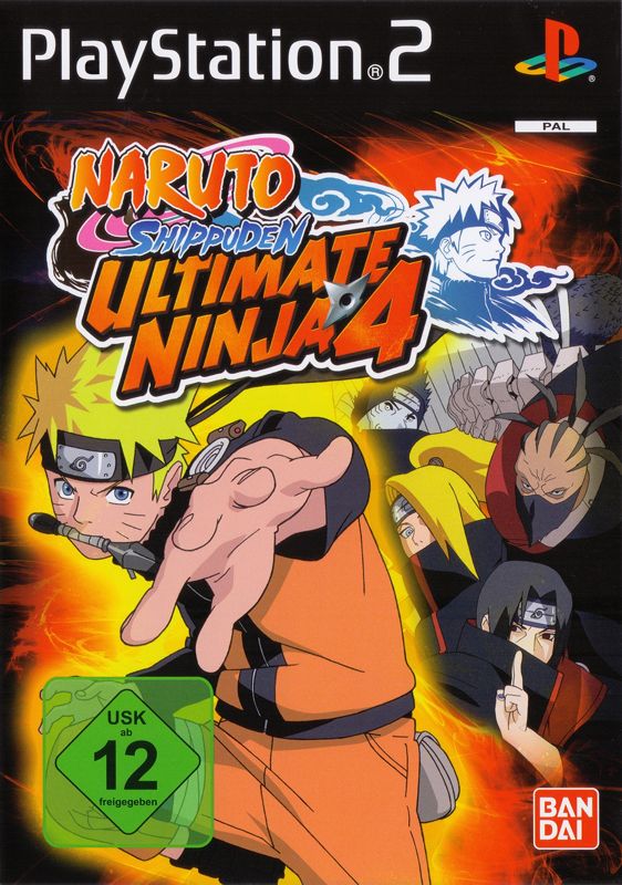 Ultimate Ninja 4: Naruto Shippuden box art for Playstation 2